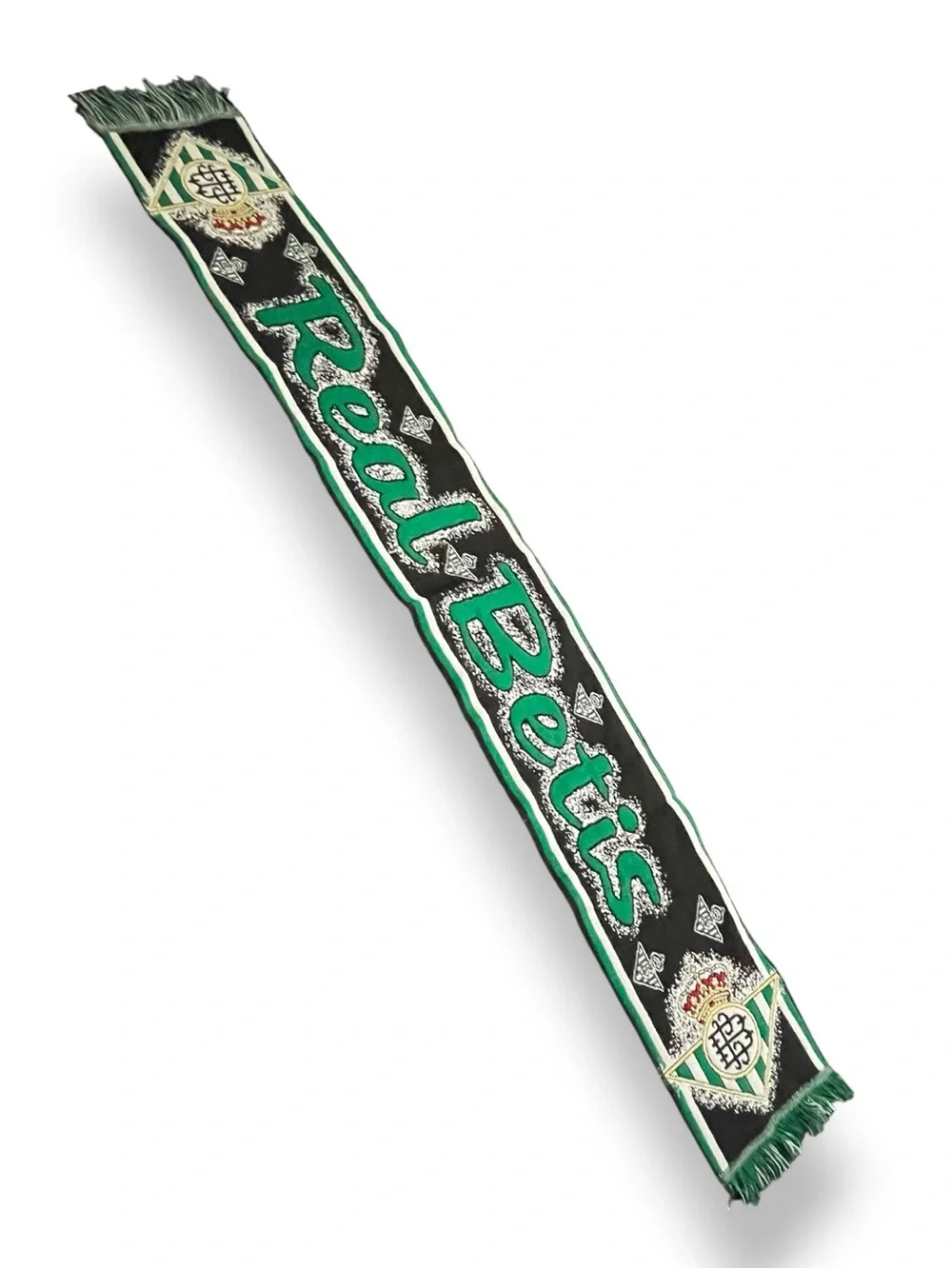 Official Real Betis Balompié Football Scarf Green Black Fringed Soccer